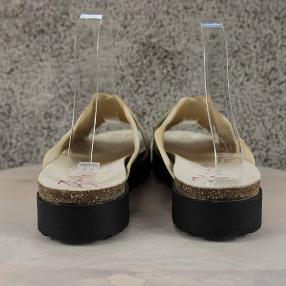 Blowfish Malibu Sandals Slip On Casual Womens 8 White Vegan Leather - Picture 7 of 10
